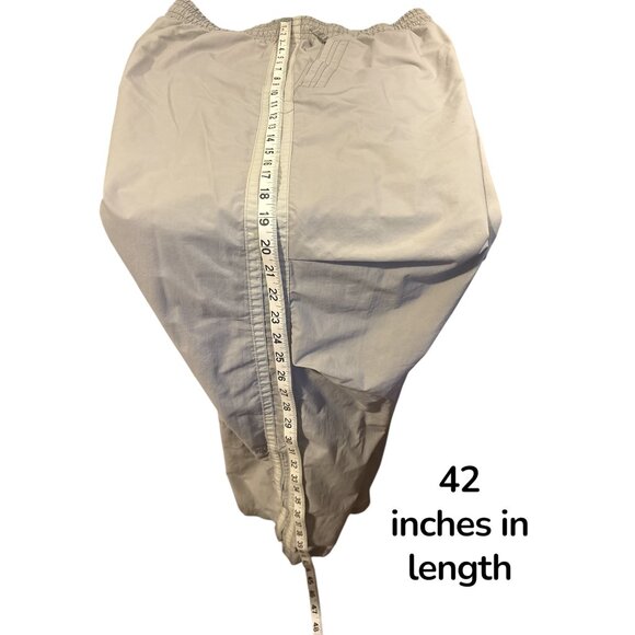 Vintage Abercrombie & Fitch Mens Nylon Pants L With Elastic Waist Zippered Pocke - Picture 7 of 11